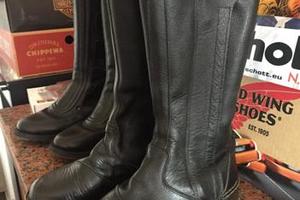 Stivali moto Axo Vintage In pelle Cafe Racer