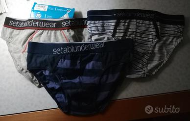 Tre Paia di Slip Setablu Underwear