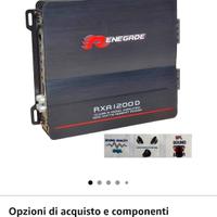subwoofer e amplificatore