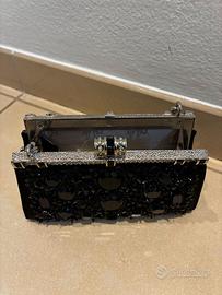 Clutch da sera Maddalena Marconi in cristalli neri