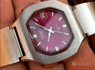 Nos Raro Seiko 7005-5020 Purple Dial 39MM JDM 72’S