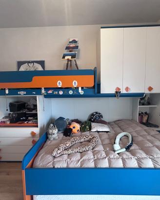 Cameretta a ponte 3 POSTI LETTO + 2 materassi