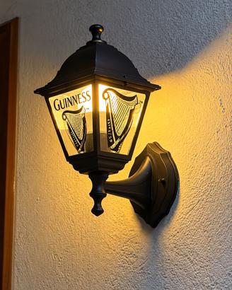 Lanterna Guinness decorata a mano