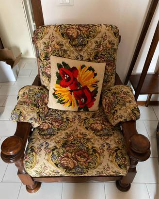 divano e poltrona in arte povera