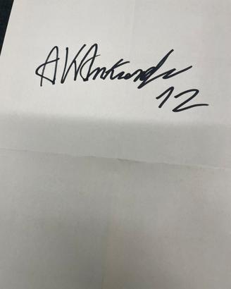 Autografo Kimi Antonelli - Mercedes F1