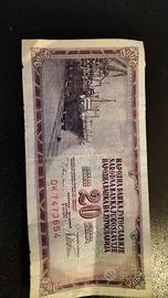 20 dinara del 1978 della Jugoslavia