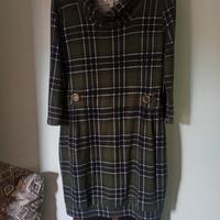 vestito apricot a quadri