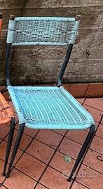 Sedie da Bar anni 60 Vintage azzurra