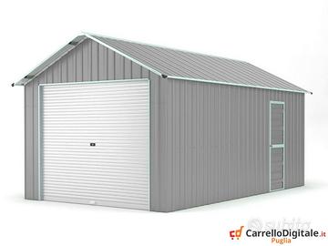 Capanno container box 360x762cm grigio chiaro