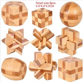 Rompicapo in metallo e legno + Wooden Puzzle Box