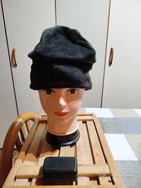 cappellino donna nuovo nero