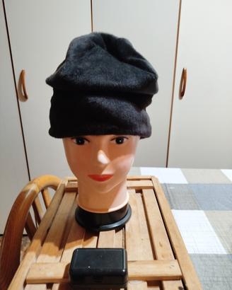 cappellino donna nuovo nero