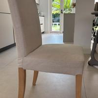 BERGMUND Sedia sfoderabile, effetto rovere/beje