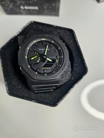 G-Shock GA-2100 Nero con dettagli verdi Full Set