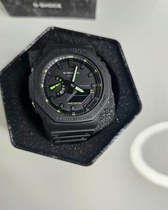 G-Shock GA-2100 Nero con dettagli verdi Full Set