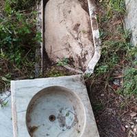 lavandino marmo + vasca