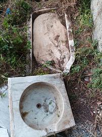 lavandino marmo + vasca