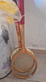 Racchette da tennis vintage in legno Dunlop