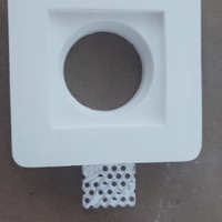 10 pezzi Portafaretto in Gesso CERAMICO da Incasso