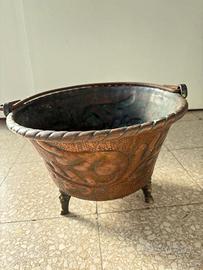 Braciere decorativo in rame