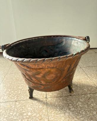 Braciere decorativo in rame