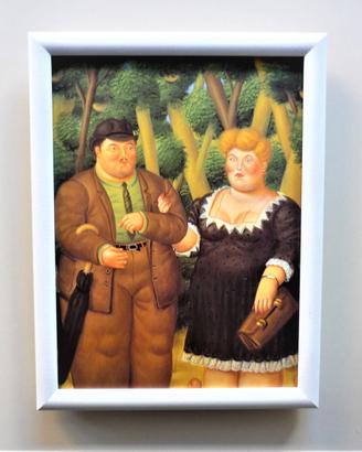 Quadro Una coppia di Botero con cornice