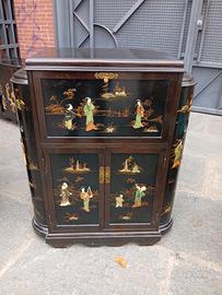 mobili lavorazione vecchia Cina con pietre dure .