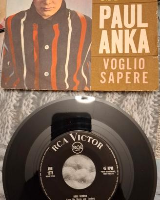45 giri Paul Anka