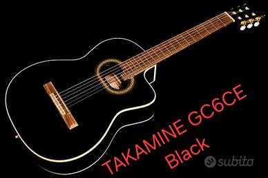 Chitarra Takamine GC6CE black