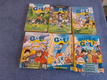 Lotto libri GOL calcio ragazzi 6 volumi 