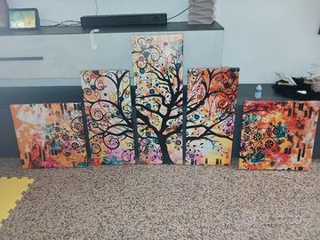 quadro 5 pezzi