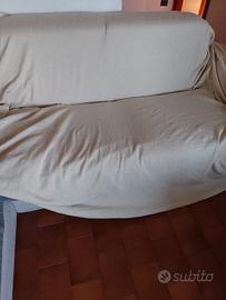 Copri divano beige 3 posti