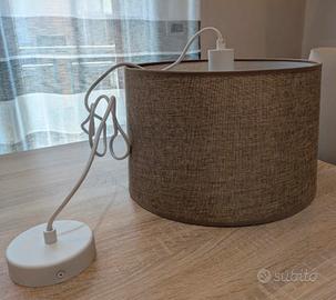 Lampadario moderno in tessuto - come nuovo + kit