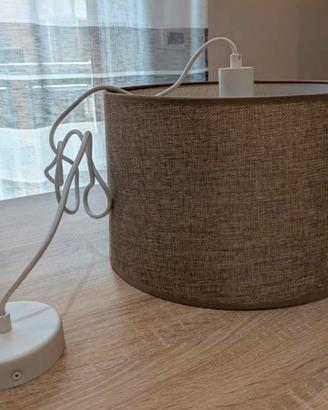 Lampadario moderno in tessuto - come nuovo + kit