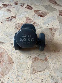 Manubri pesi cobbia 3 kg decathlon