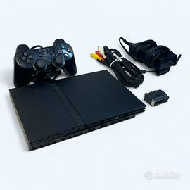 PS2 SLIM CONSOLE PLAYSTATION 2 con CONTROLLER CAVI