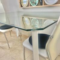 Tavolo rettangolare in vetro TOMASUCCI