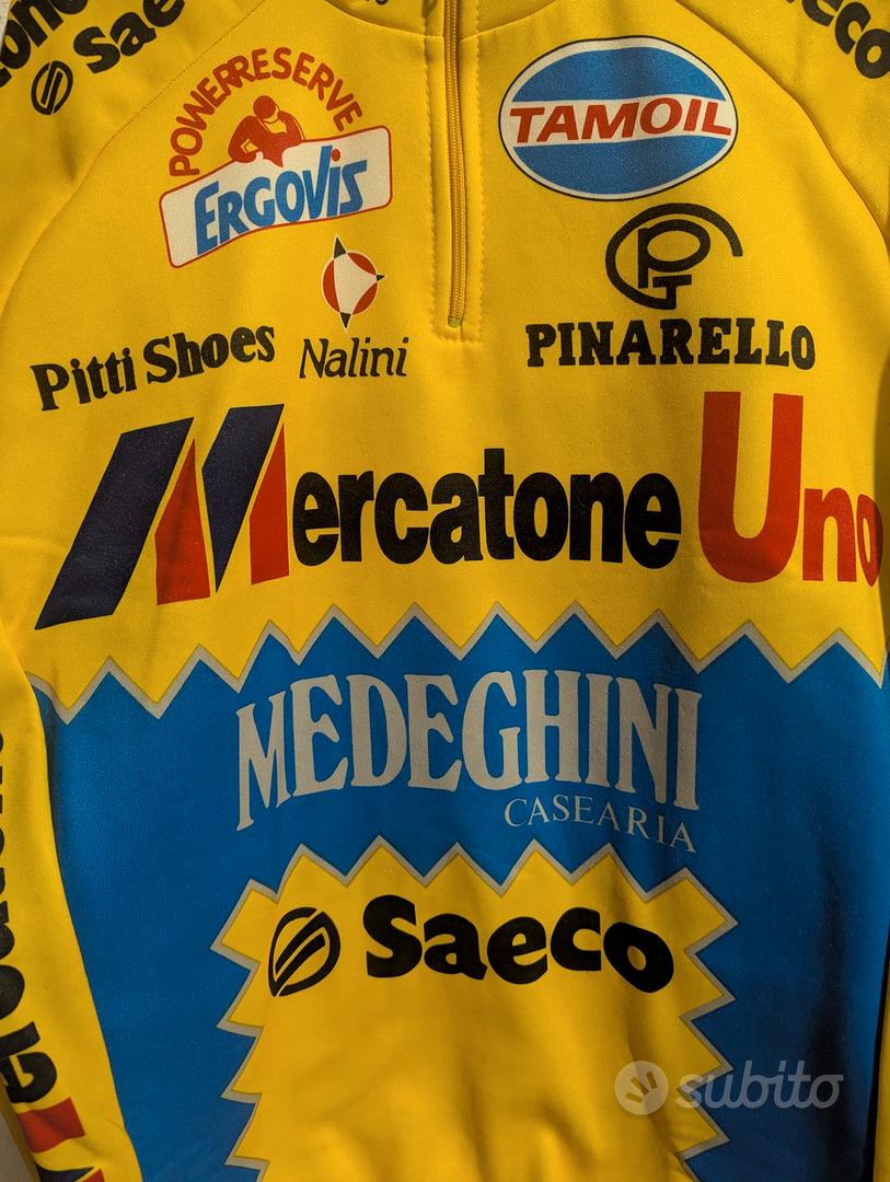 Maglia da ciclismo professionale a maniche corte Mercatone