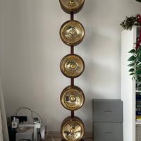 Totem luminoso di design / esposizione 5 parabole
