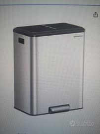 Pattumiera songmics 2 per 30 litri 