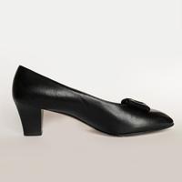 Valleverde Scarpa Comoda con Tacco, Nero, 41