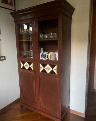 Vetrinetta in legno x cucina