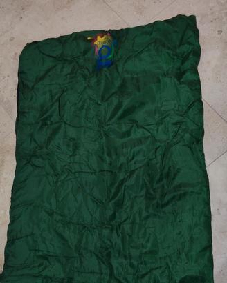 Sacco a pelo verde militare compatto