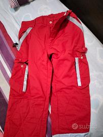 Pantaloni alta visibilità rossi tg. M