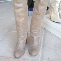 Stivale n.40 donna vera pelle effetto serpente