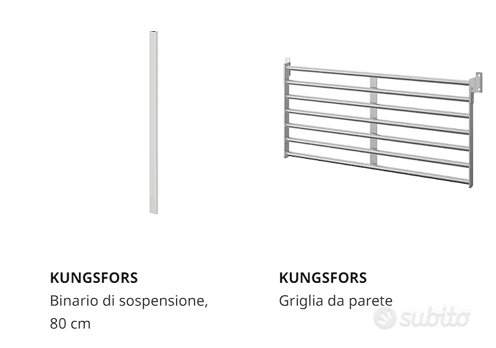 KUNGSFORS ripiano, inox, 60 cm - IKEA Italia