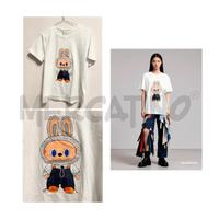 T SHIRT D BIANCA STAMPA LABUBU