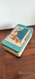 Scatola latta Pane Angeli vintage anni 60