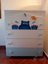 Fasciatoio e cassettiera Azur