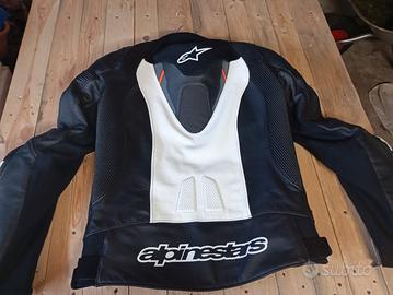 giubbotto pelle  alpinestar missile v2